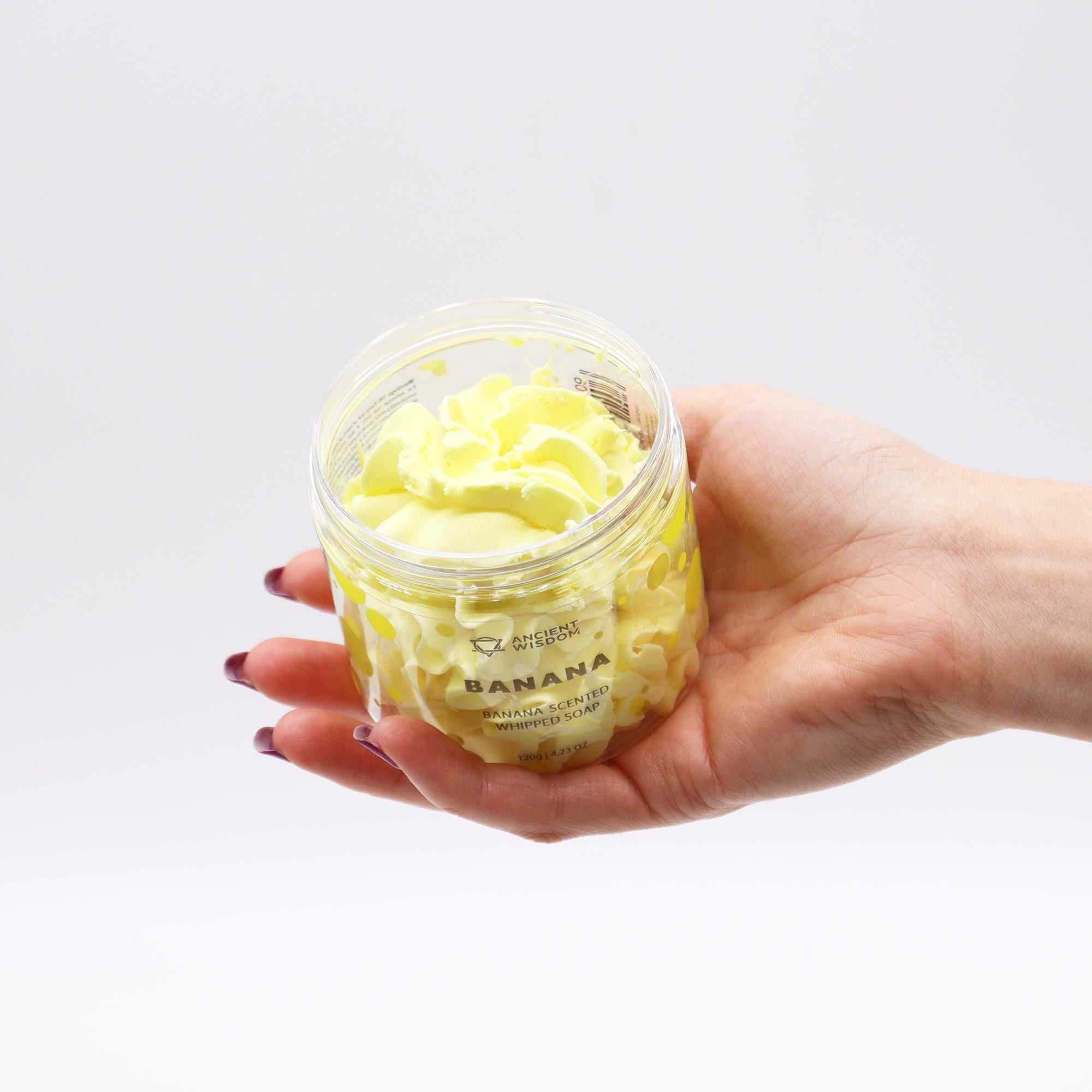 Banana Whipped Soap 120g - SLS Free & Vegan-Friendly